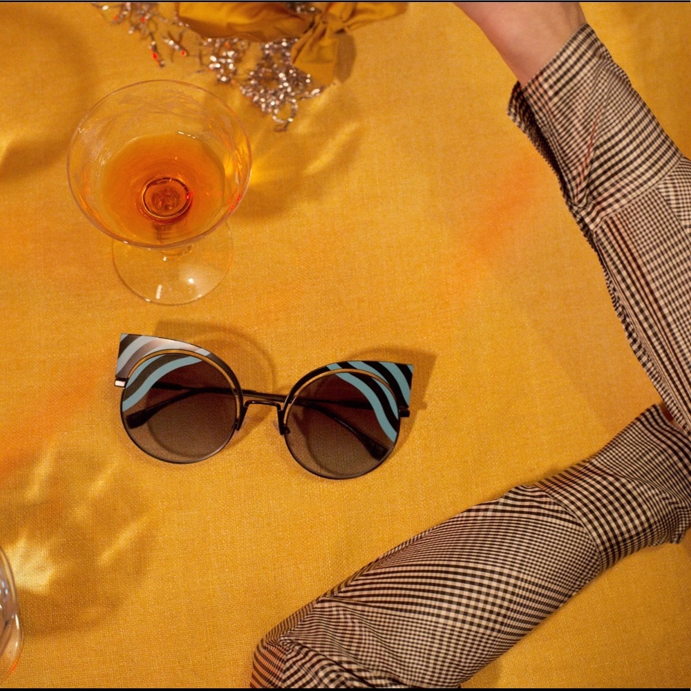 FENDI 53mm Cutout Cat Eye Sunglasses - Picture 8 of 8